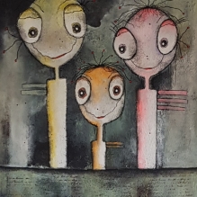 fantasidyr, sjovkunst, malerier, billedkunstner, 