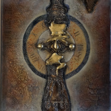 malerier, billeder, mixed media, abstrakte, udstilling for kunstforeninger, tid, akrylmaling, farver, painting, colour